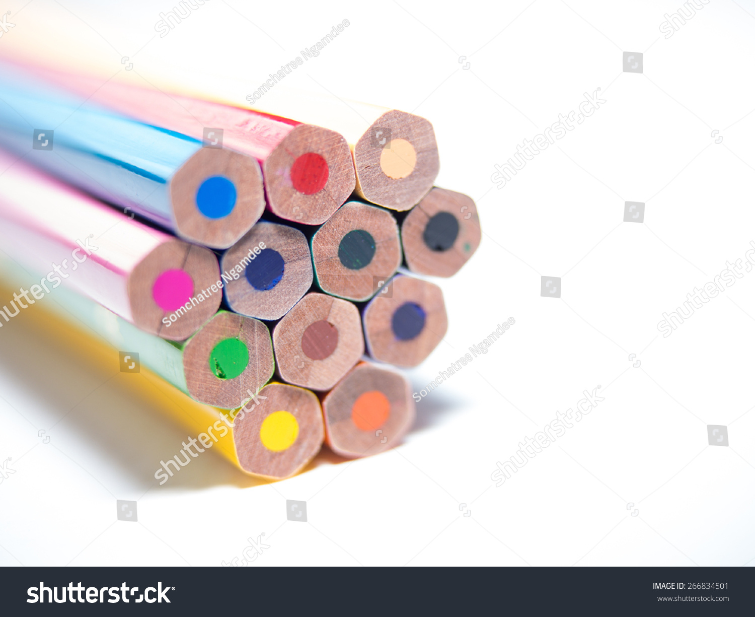 Colored Pencil Drawing Stock Photo 266834501 | Shutterstock