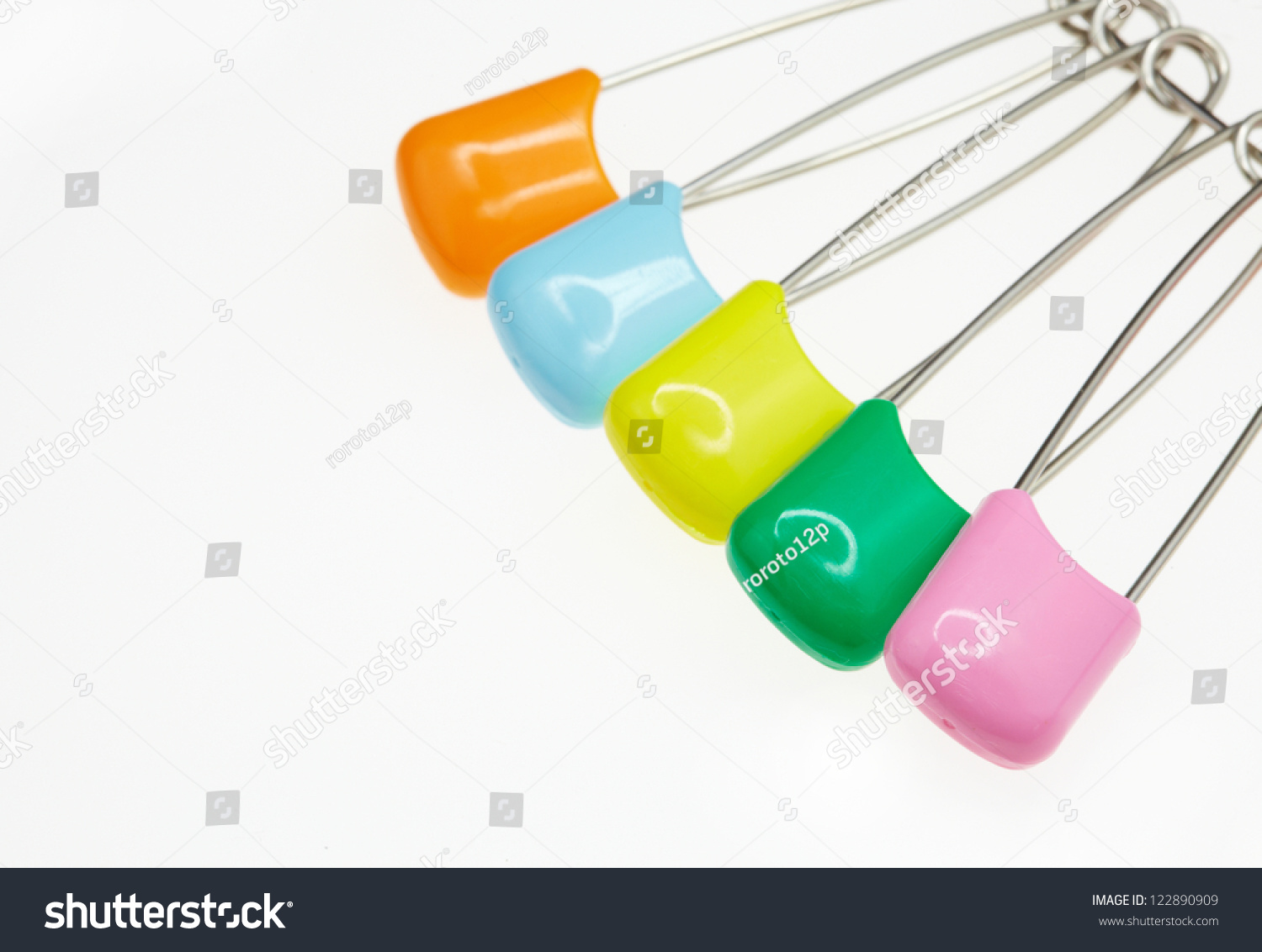 colored safety pins