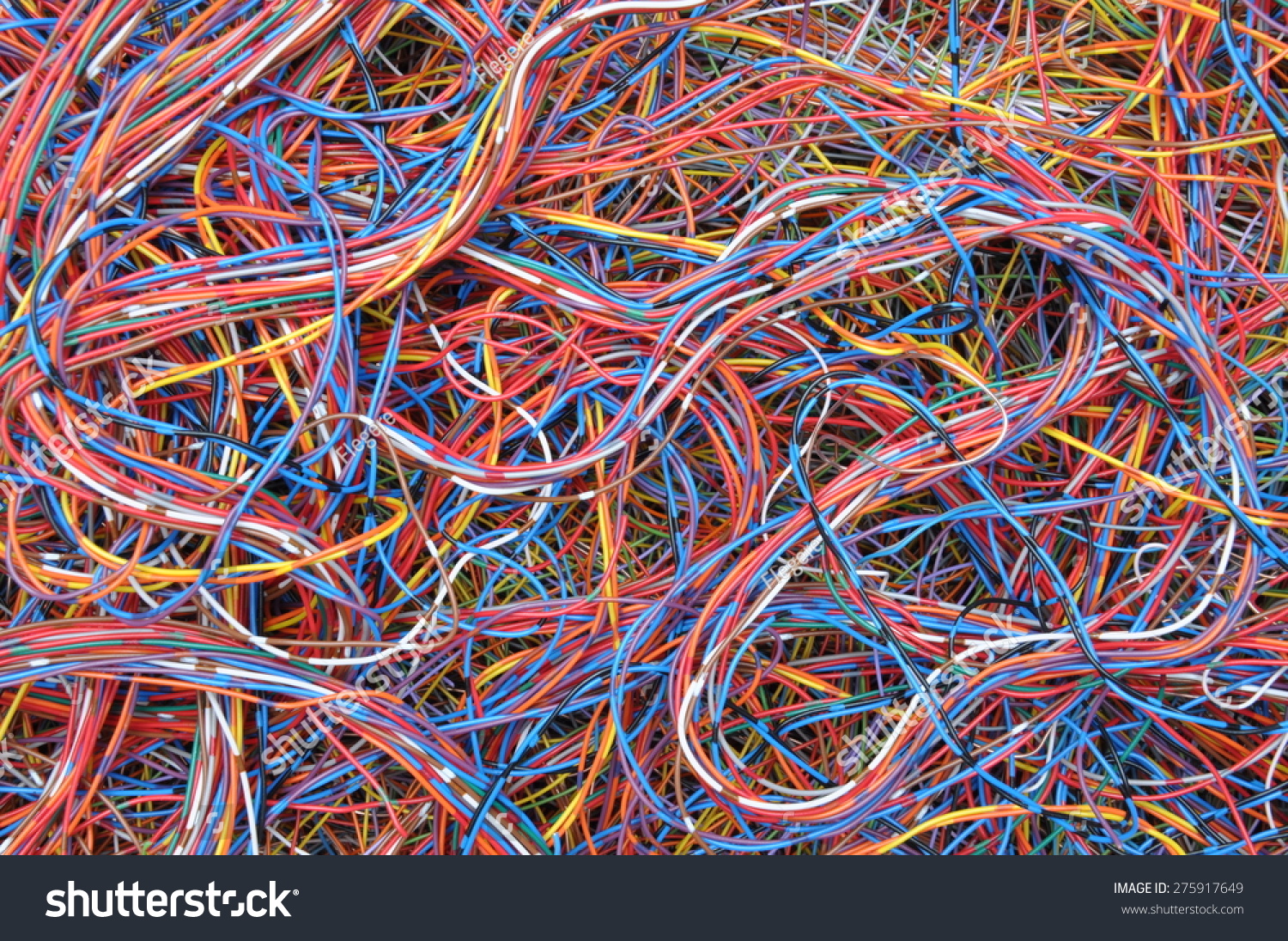 colored telecommunication cables wires stock photo colored telecommunication cables wires stock photo