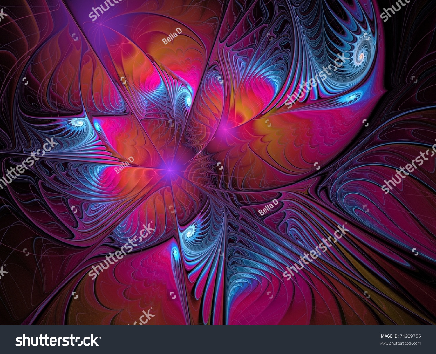 Colorful Abstract Featherlike Background Texture Stock Illustration ...