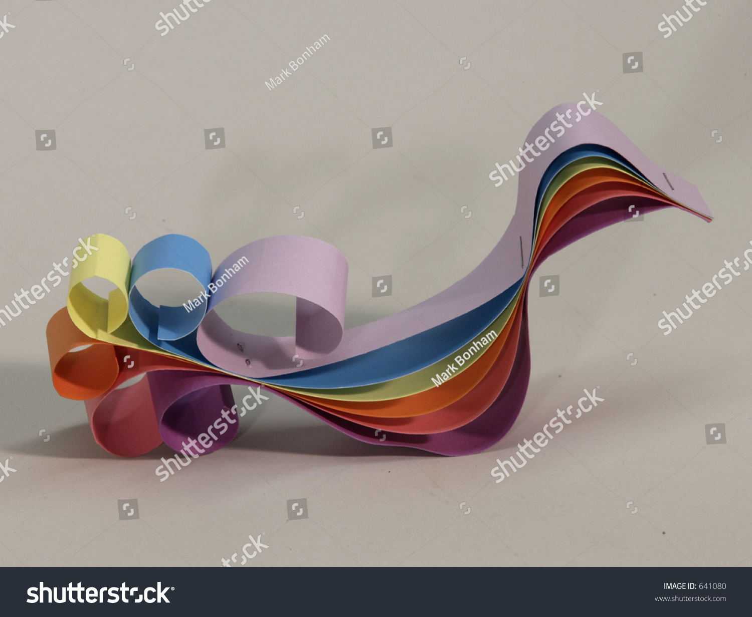 Colorful Bird Of Paper Strips Stock Photo 641080 : Shutterstock