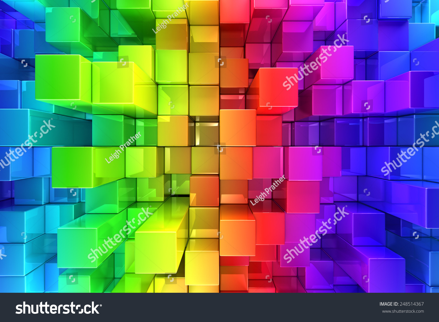 Colorful Blocks Abstract Background Stock Photo 248514367 : Shutterstock