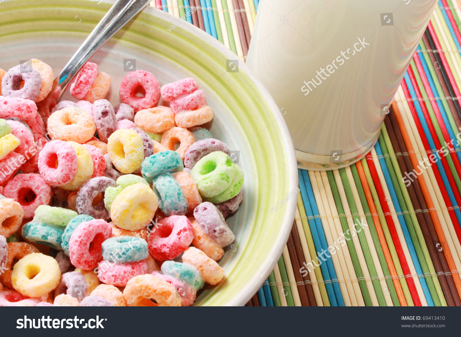 Colorful Breakfast Cereal Stock Photo 69413410 : Shutterstock