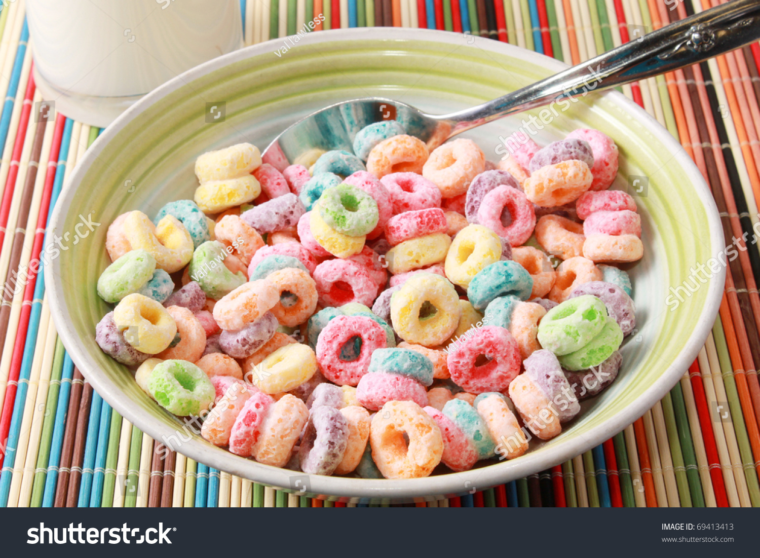 Colorful Breakfast Cereal Stock Photo 69413413 : Shutterstock