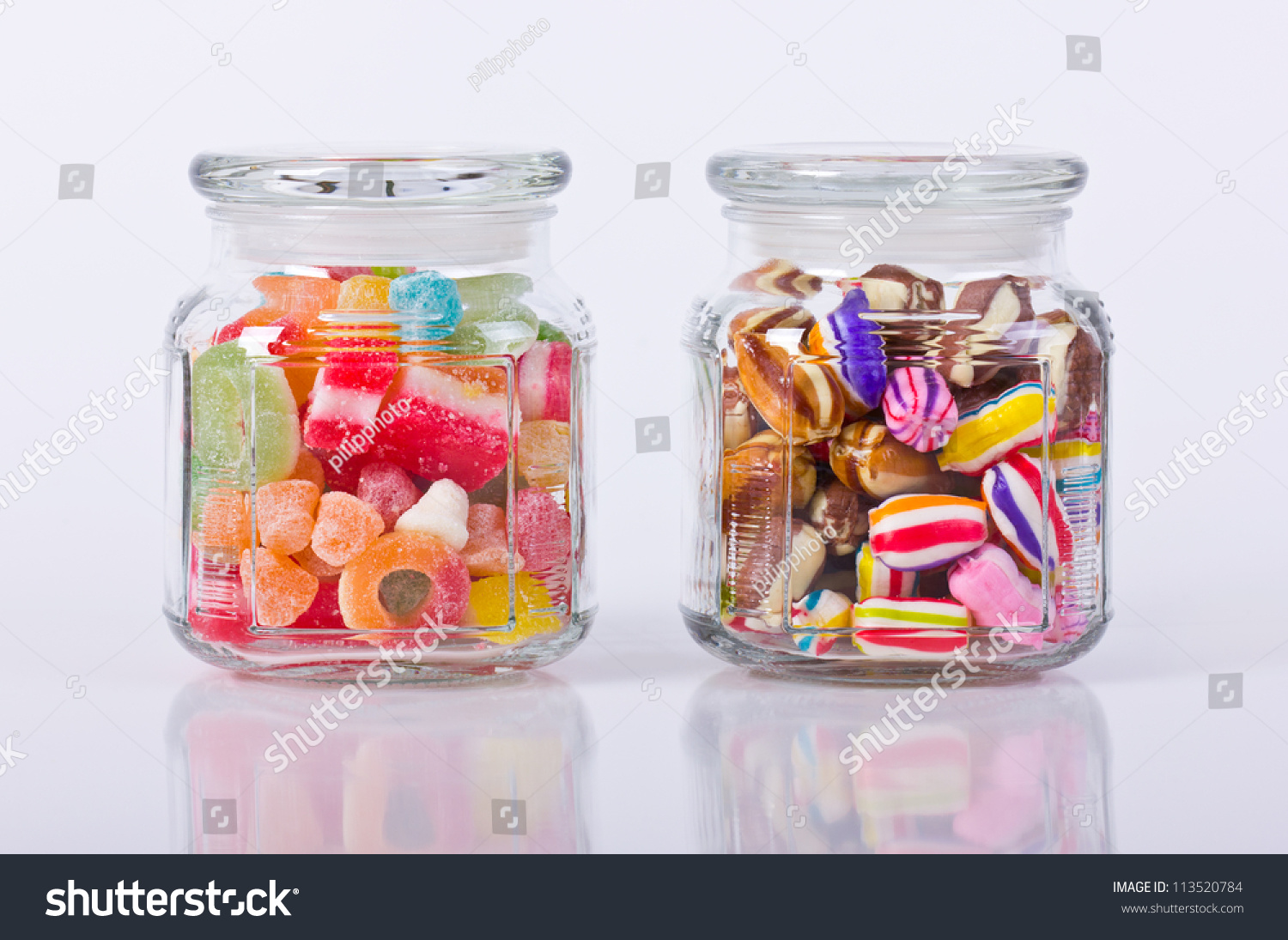 Colorful Candies Jar Stock Photo Edit Now 113520784