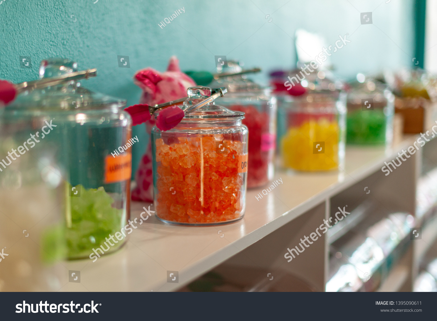 Colorful Candy Jars Vintage Candy Store Stock Photo Edit Now 1395090611