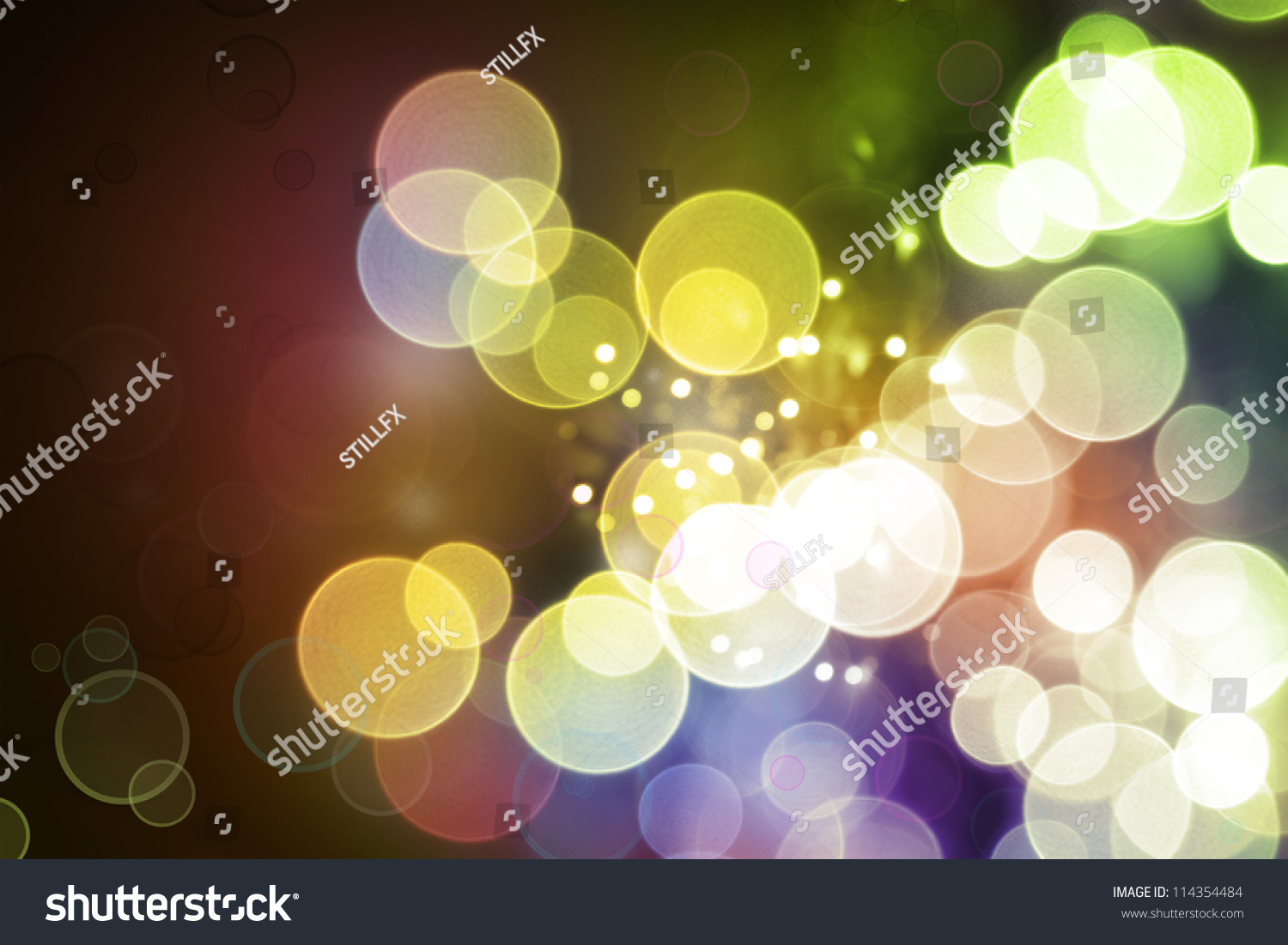 Colorful Circles Abstract Background Stock Photo 114354484 : Shutterstock