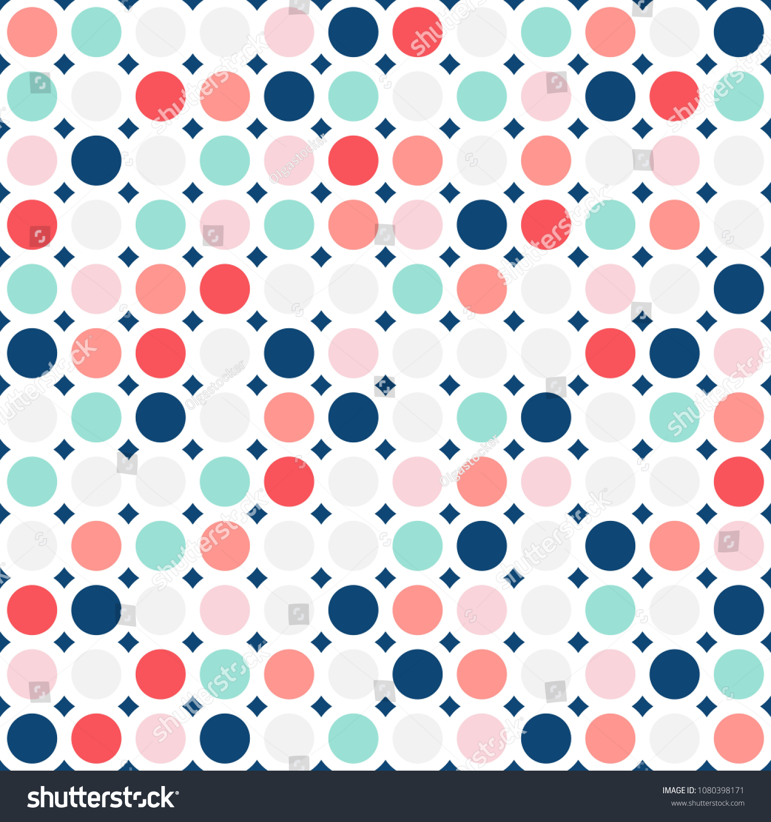 Fashionable Geometric Background In Trendy Colors Soft Pink, Navy Fashionable Geometric Background In Trendy Colors Soft Pink, Navy