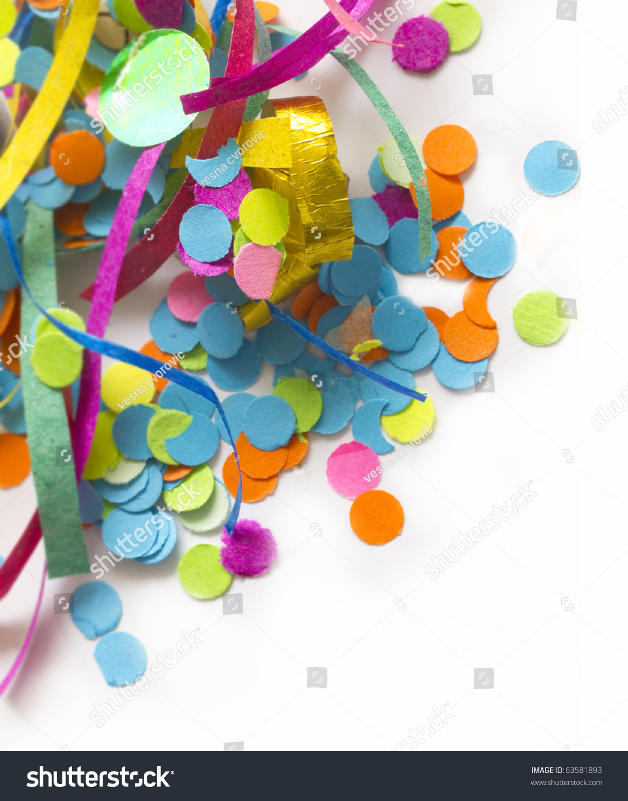 Colorful Confetti Place Your Text Stock Photo 63581893 - Shutterstock