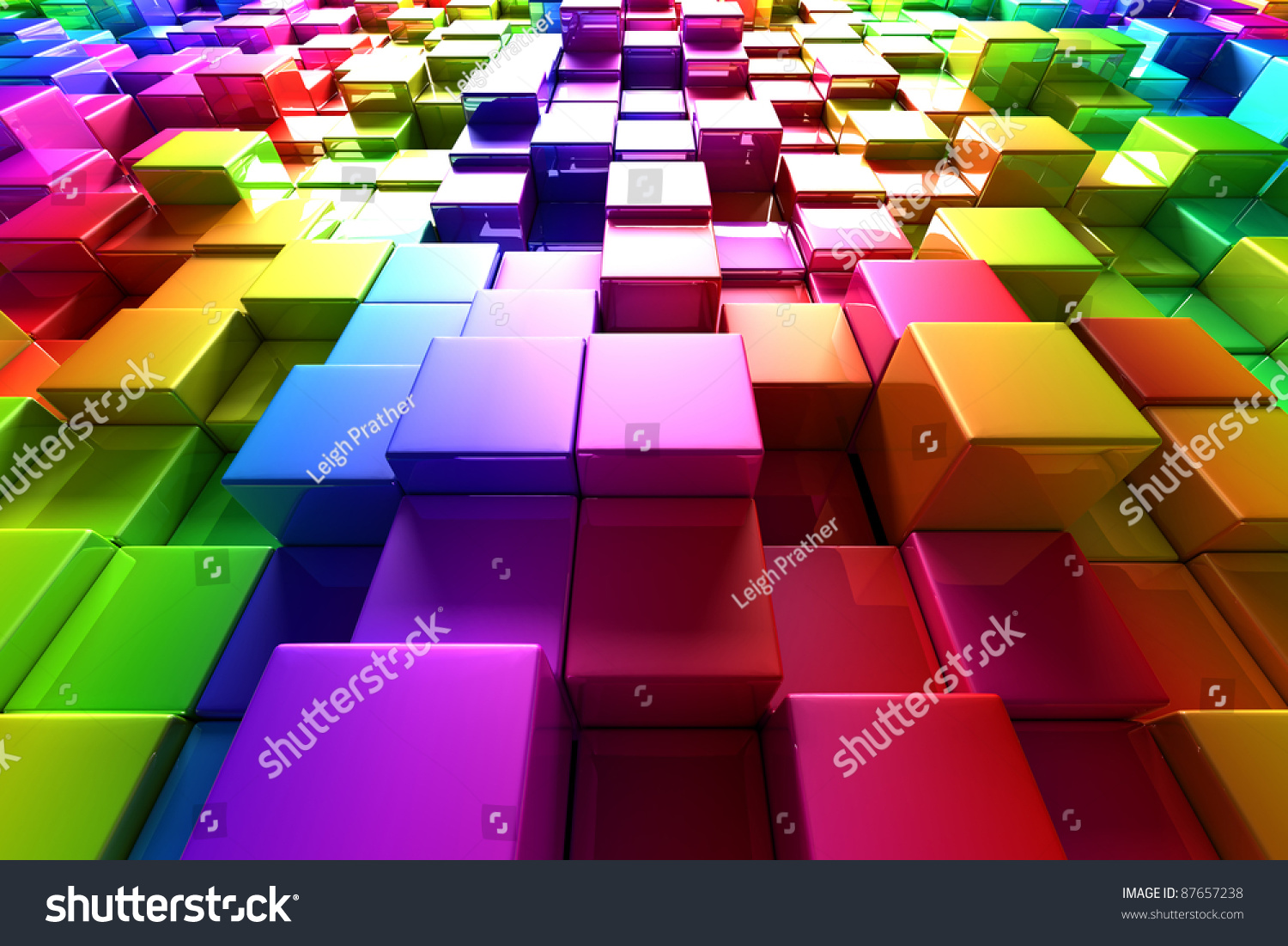 Colorful Cubes Stock Photo 87657238 : Shutterstock