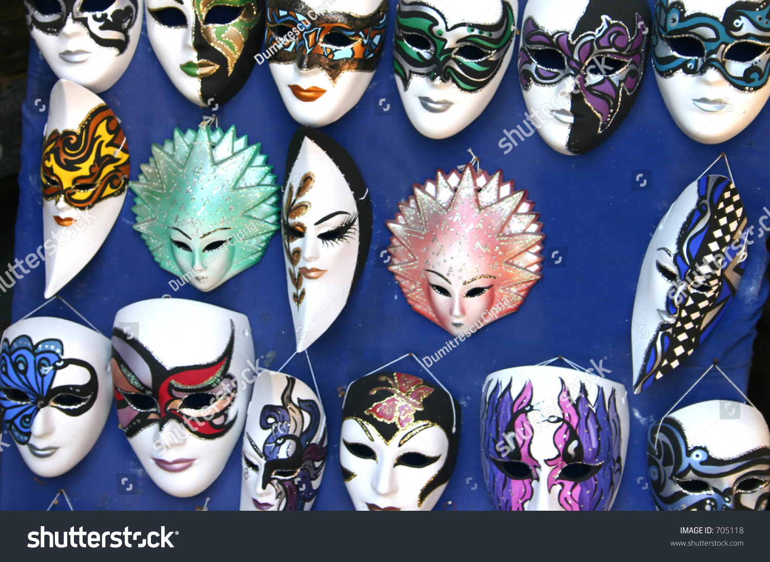 Colorful Faces Stock Photo 705118 : Shutterstock