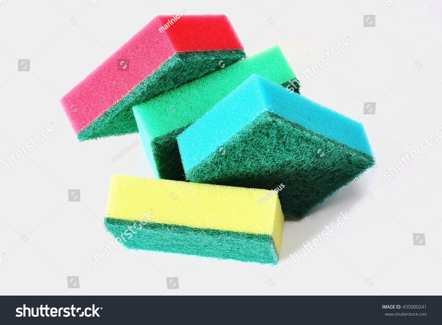 colorful kitchen sponges