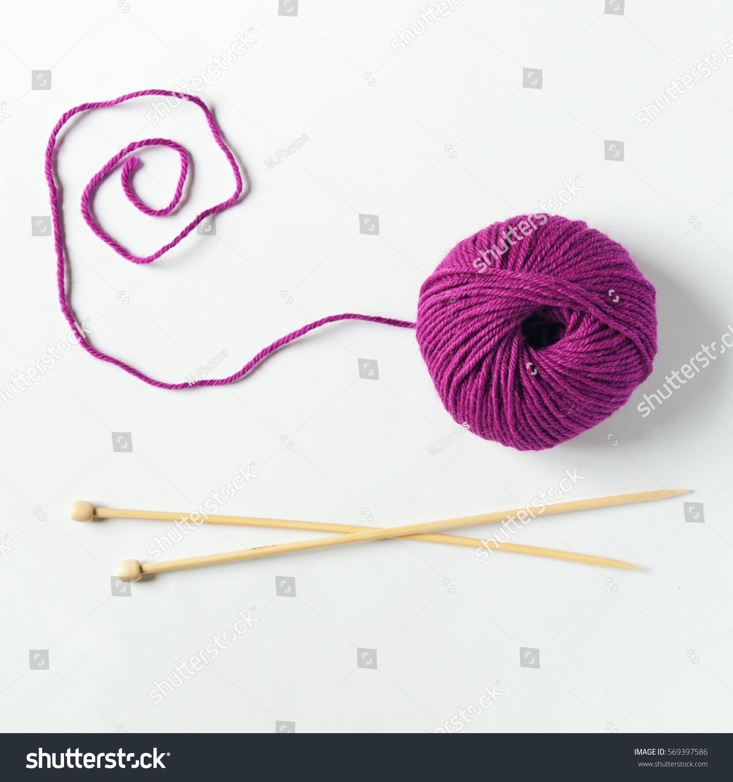 knitting wool ball