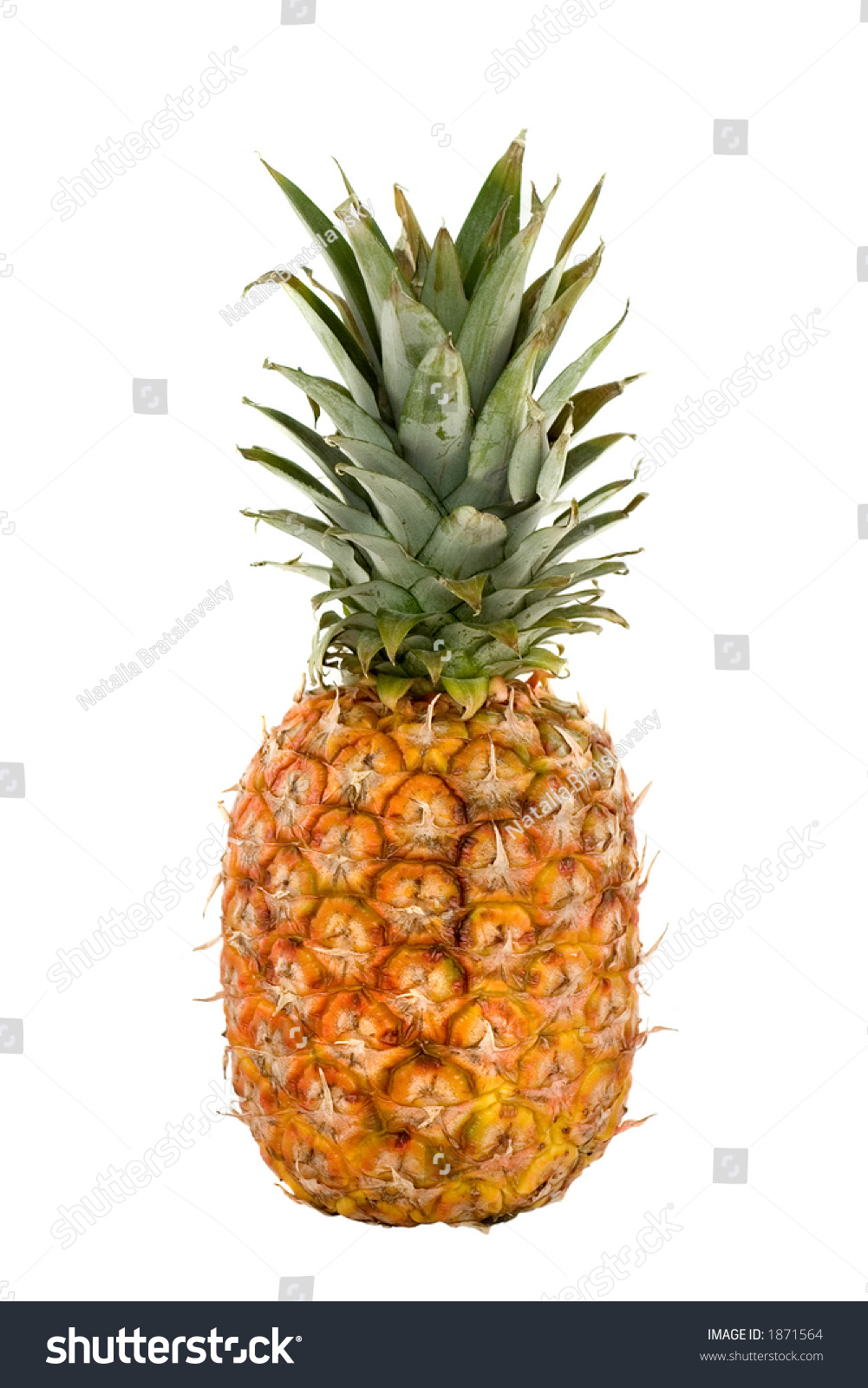 Colorful Pineapple On Isolated Background Stock Photo 1871564 ...