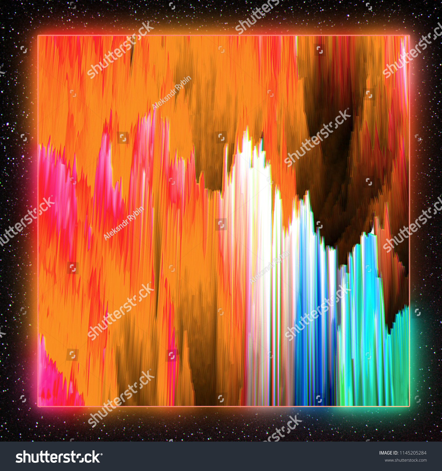 Colorful Pixel Sort Background Stock Illustration 1145205284