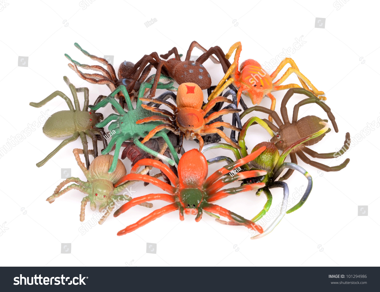 plastic toy spiders