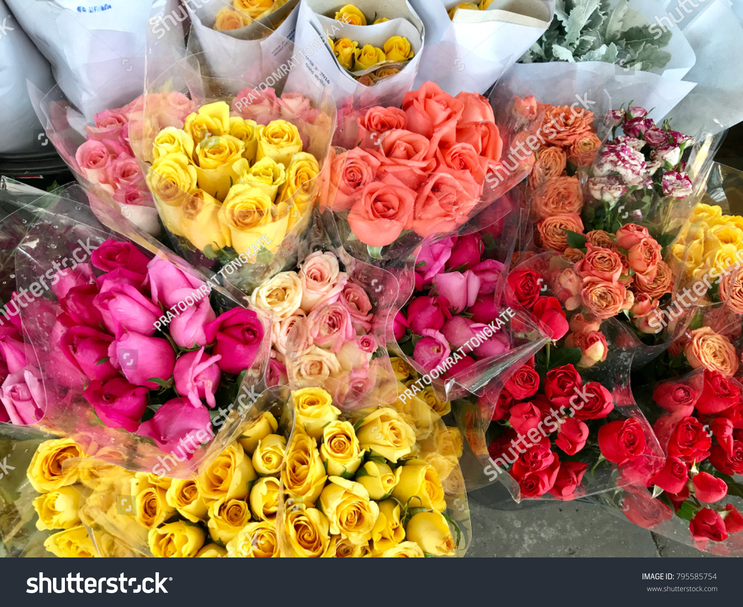 bouquet plastic wrap