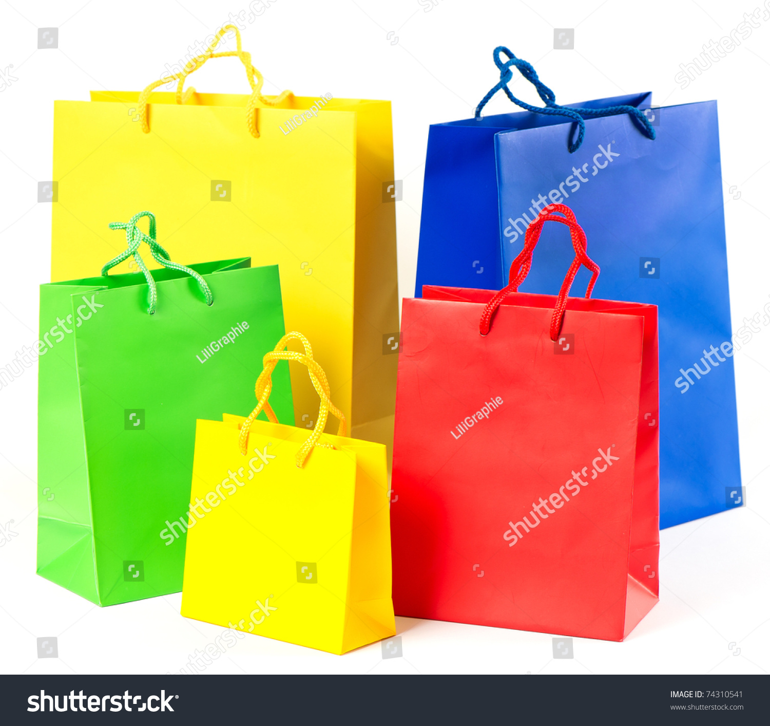 Colorful Shopping Bags, Sale Concept. Shop Stock Photo 74310541 ...