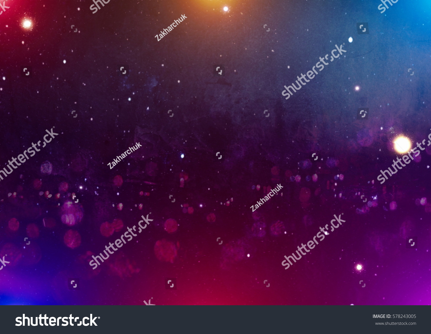 Colorful Starry Night Sky Outer Space Stock Photo (Edit Now) 578243005