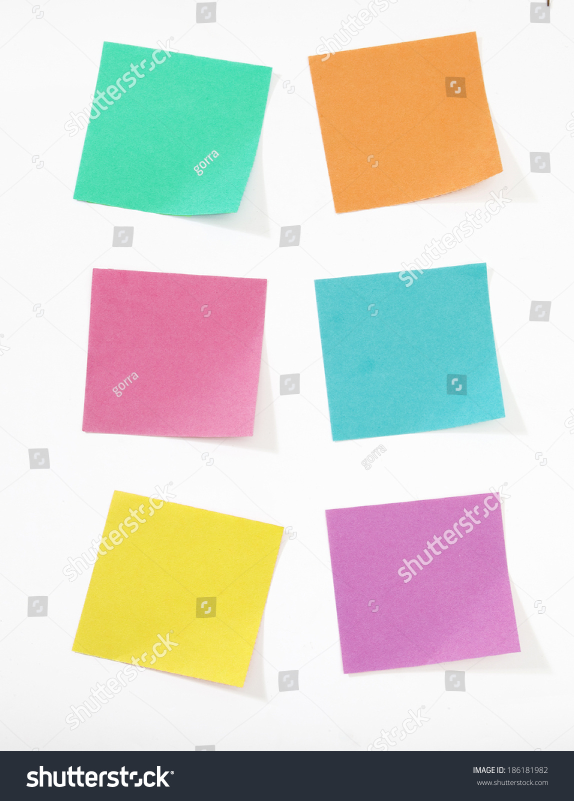 Colorful Sticky Notes Stock Photo 186181982 - Shutterstock