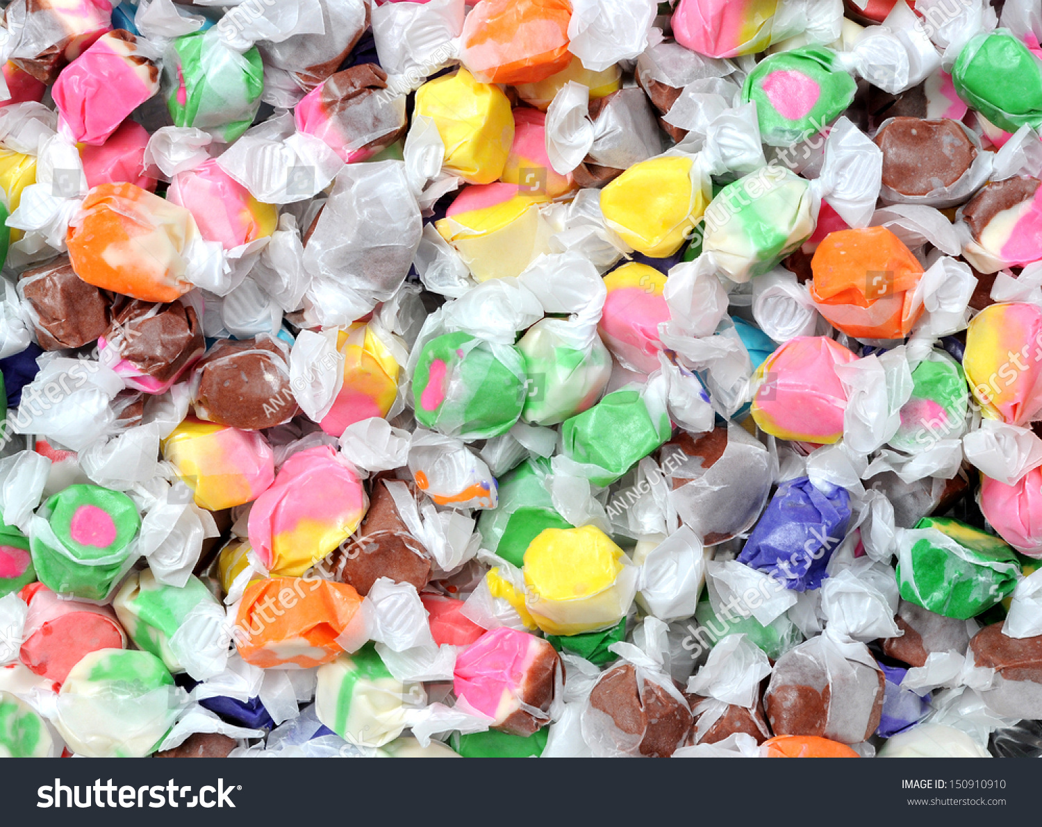 Colorful Taffy Candies For Background Uses Stock Photo 150910910 ...