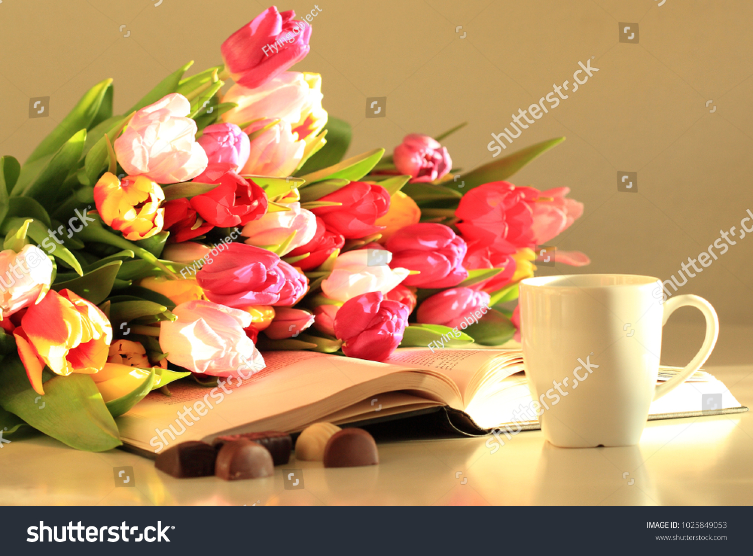 Spring tulips - a bouquet of sweets Spring tulips - a bouquet of sweets
