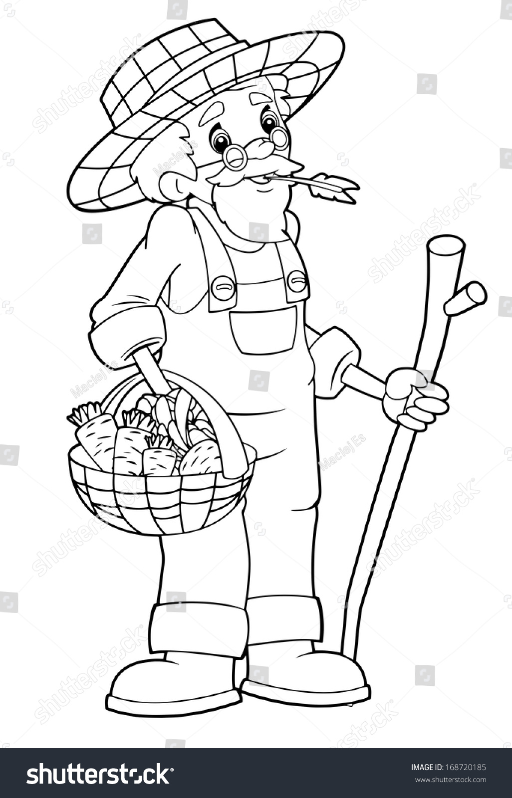 Farmer Coloring Pages For Kids