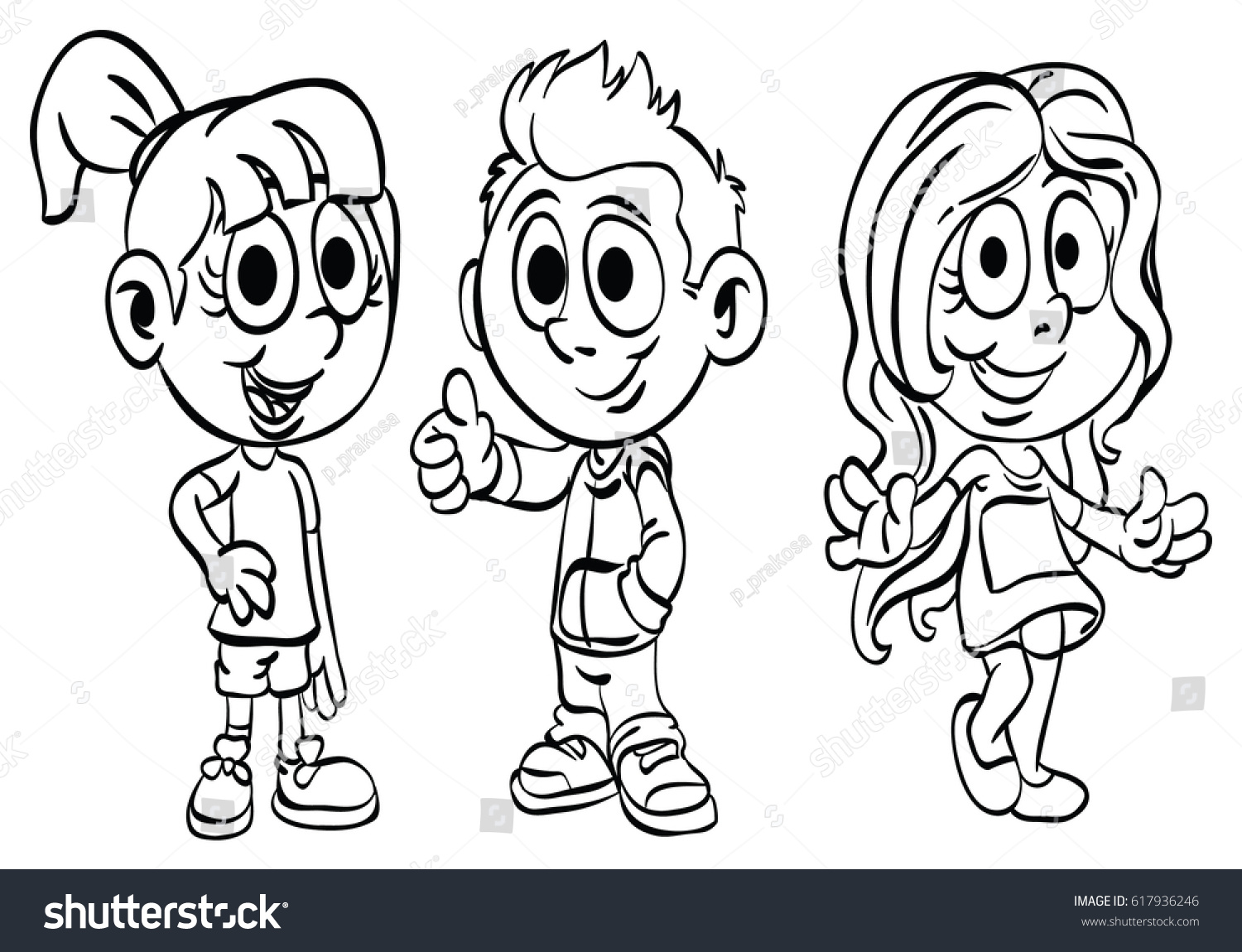 Coloring Page " Kid Series "