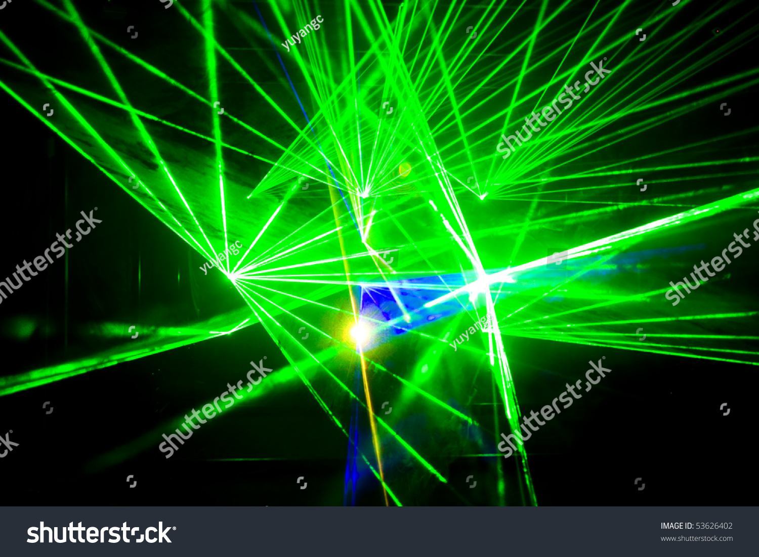 Colourful Disco With Special Effects And Fantastic Laser Show Stock ...