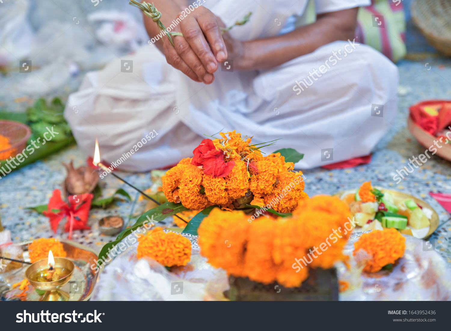 Colourful Traditional View Bengali Wedding Rituals Stock Photo ...