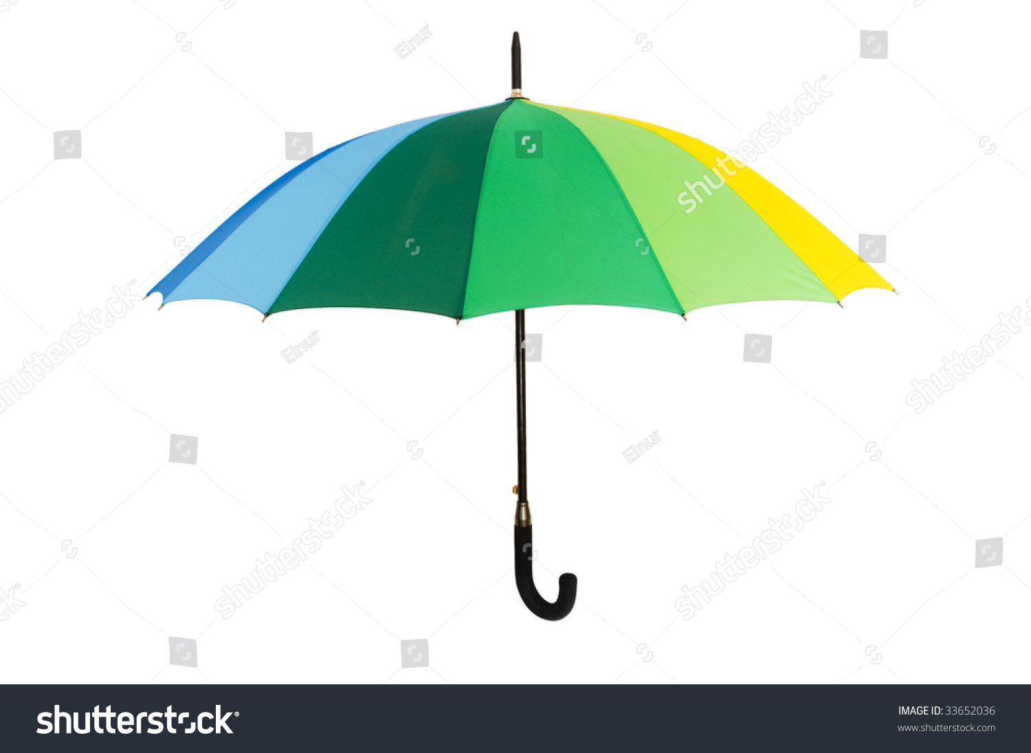 Colourful Umbrella Isolated On The White Background Stock Photo ...