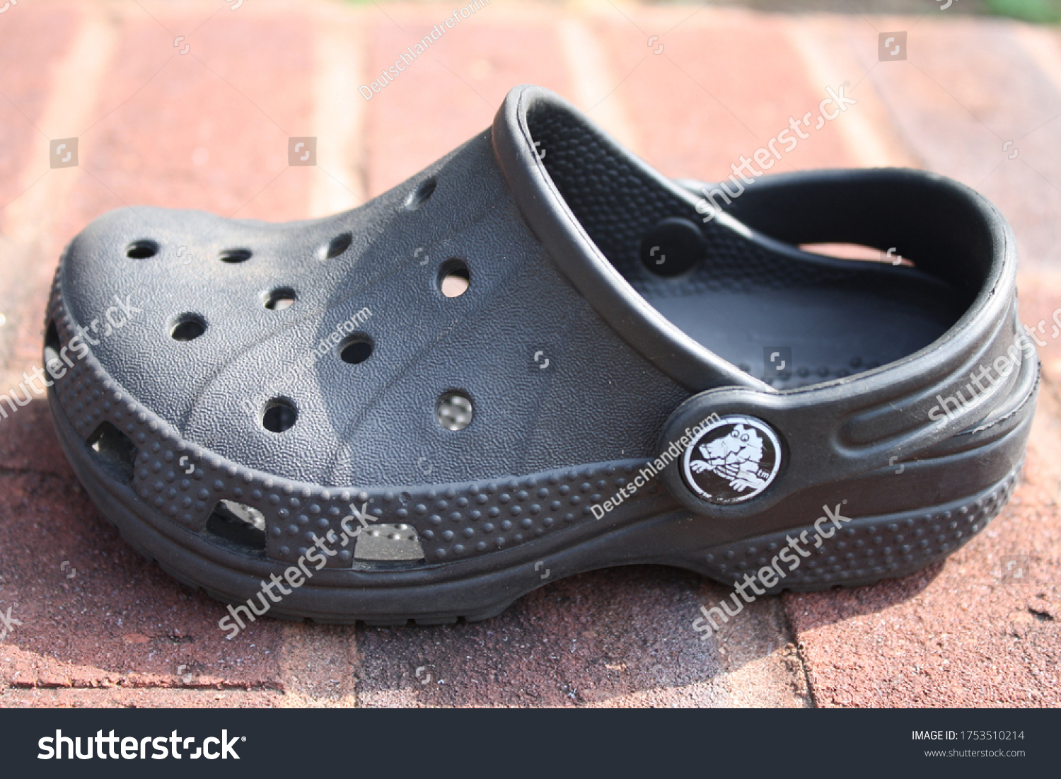 Columbus Georgiausa 10122012 Single Croc Shoe Stock Photo 1753510214