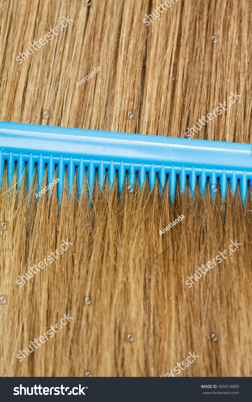 Combing Brushing Concept Routine Everyday Hygiene Stock Photo 460419889