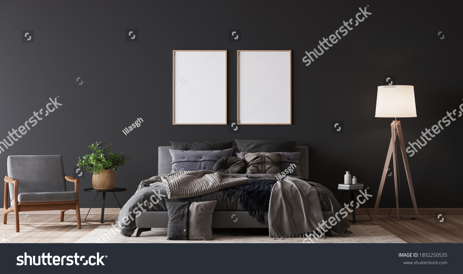 12,646 Dark grey bed Images, Stock Photos & Vectors | Shutterstock