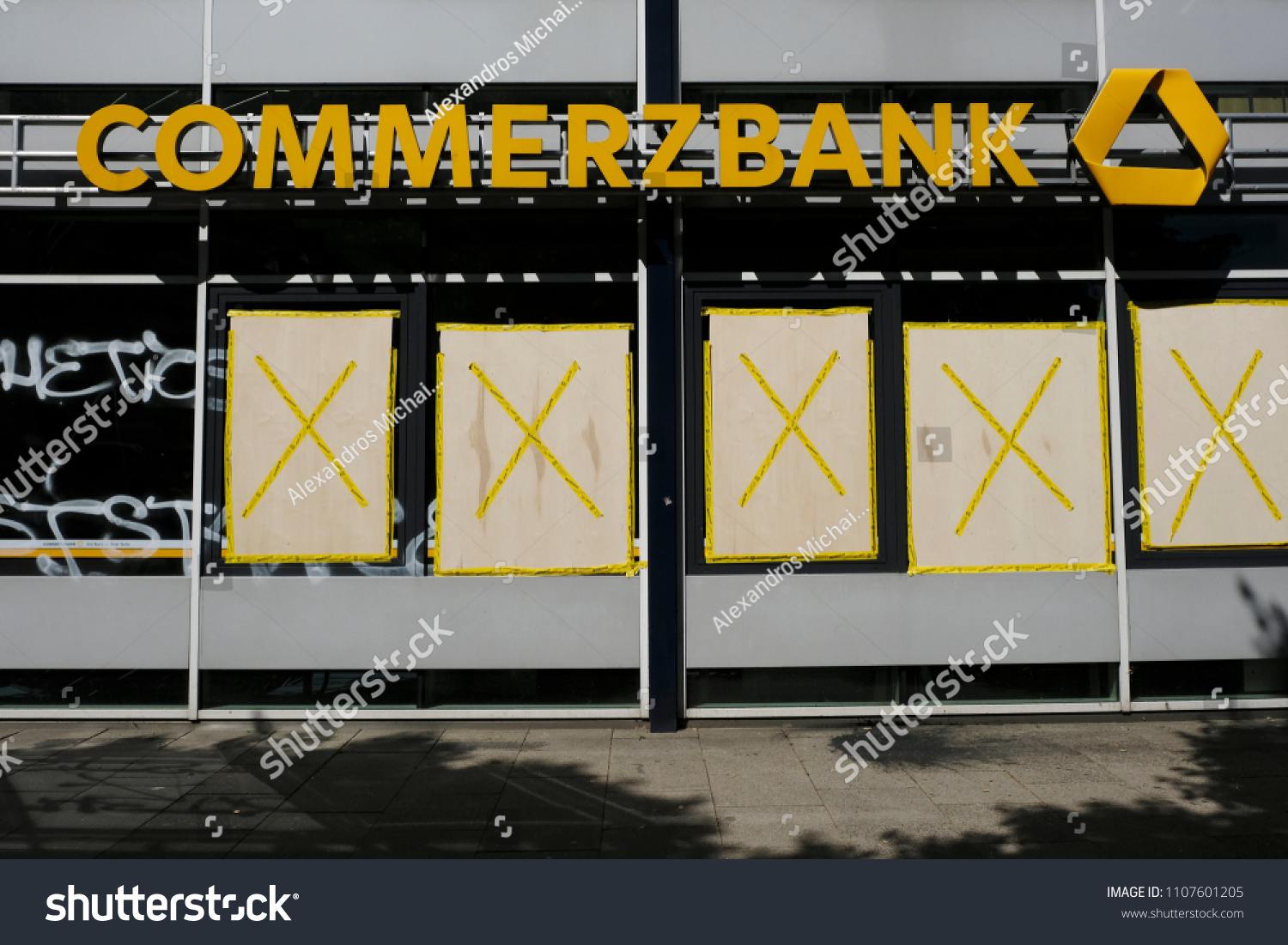 Commerzbank Branch Hamburg Germany On July Business Finance Stock Image