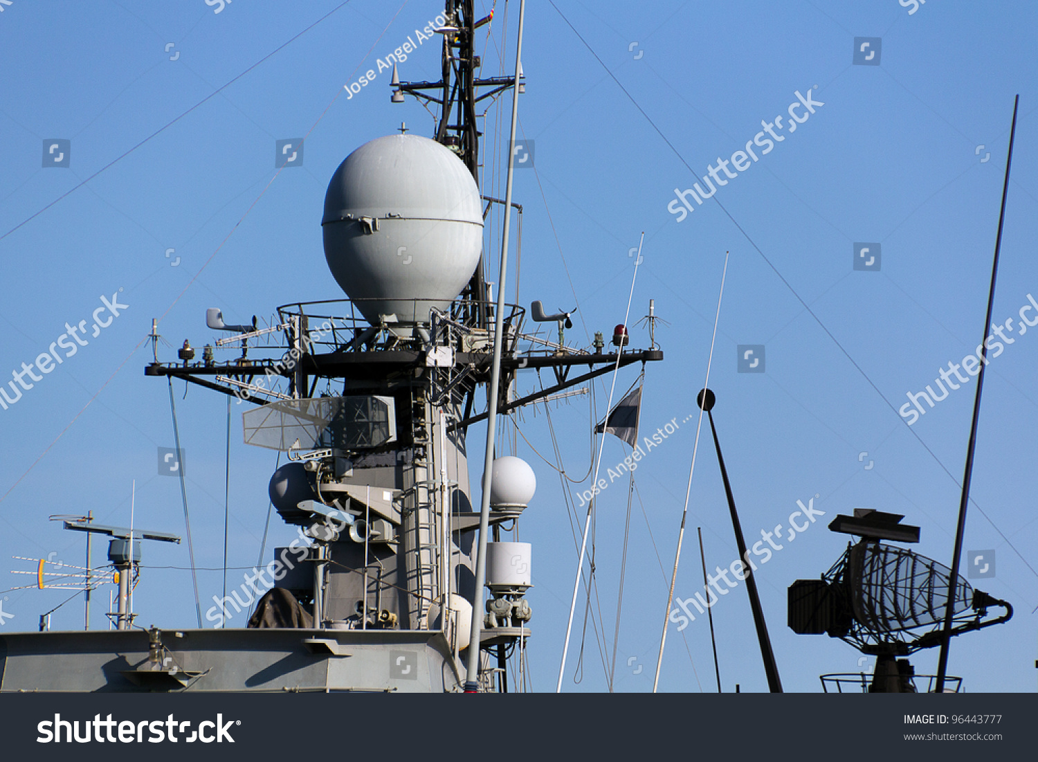 Communications Tower Modern Warship Stock Photo 96443777 : Shutterstock