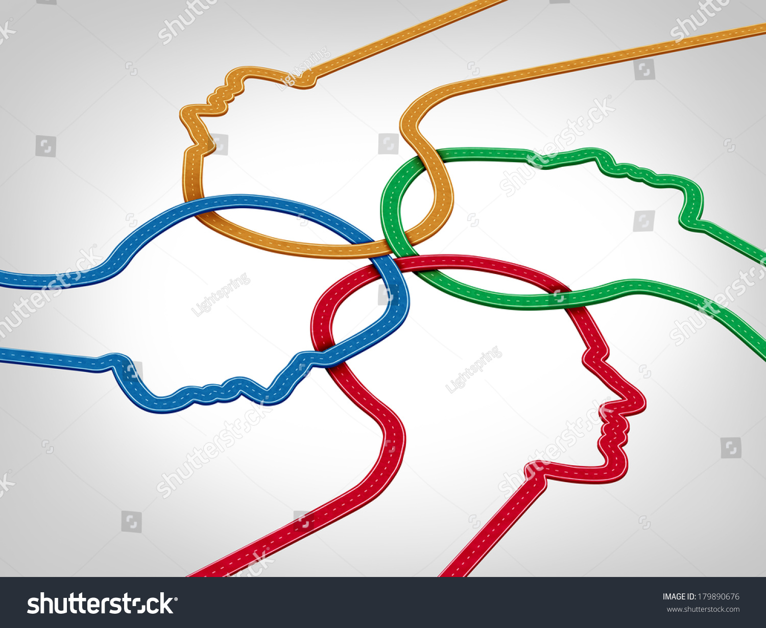 Community Learning Development Concept Group Roads Stock Illustration Community Learning Development Concept Group Roads Stock Illustration