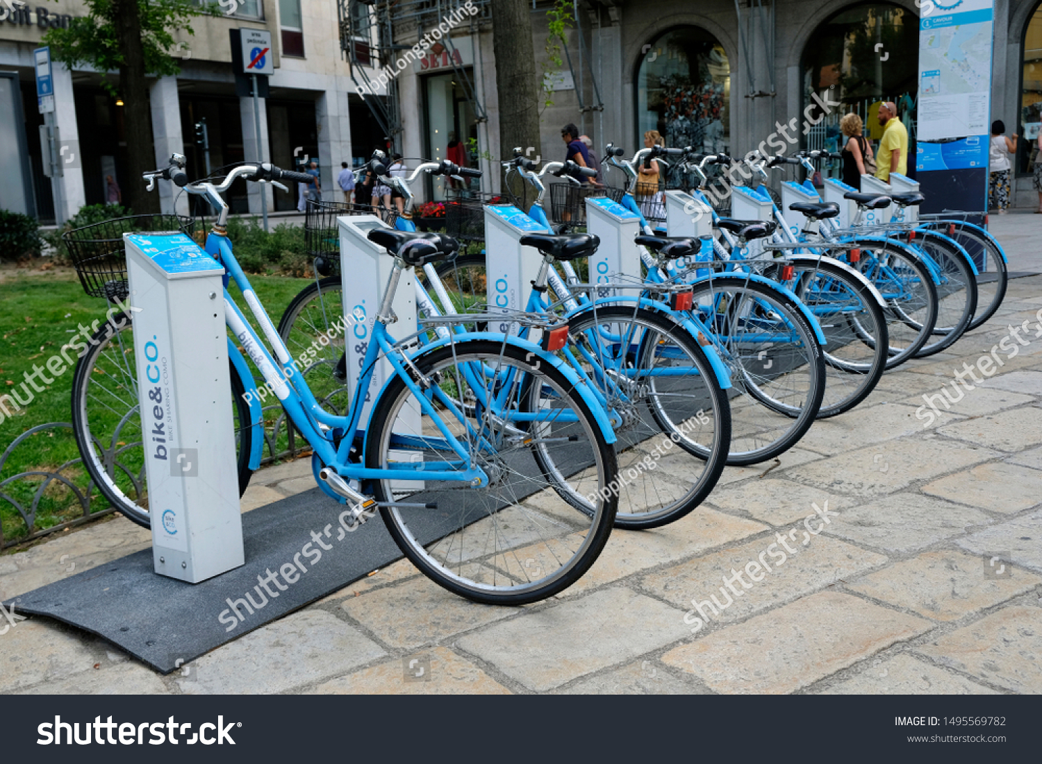 blue bikes station