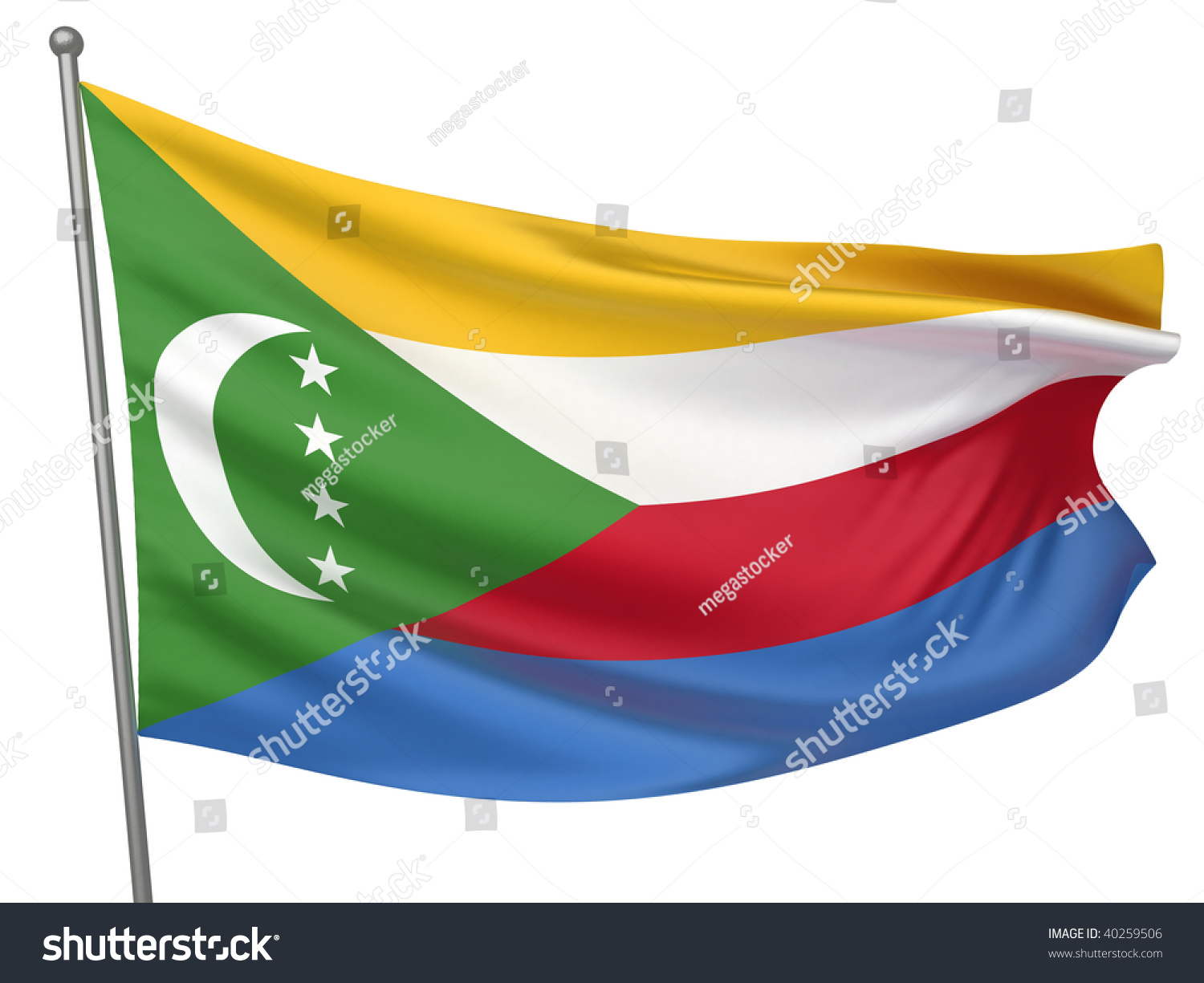 Comoros National Flag Stock Photo 40259506 : Shutterstock