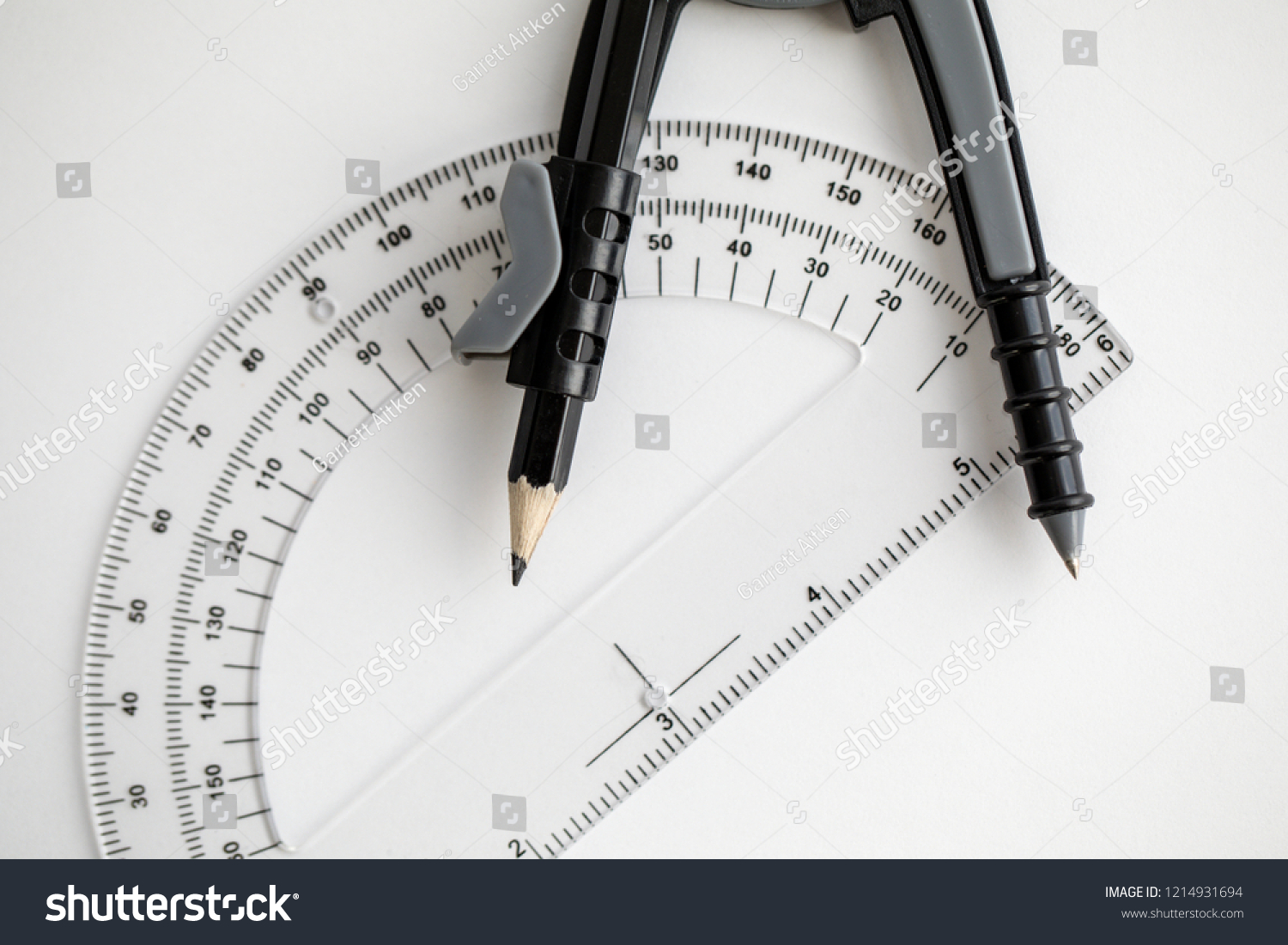 Compass Protractor Math Engineers Architects Stock Photo (Edit Now ...
