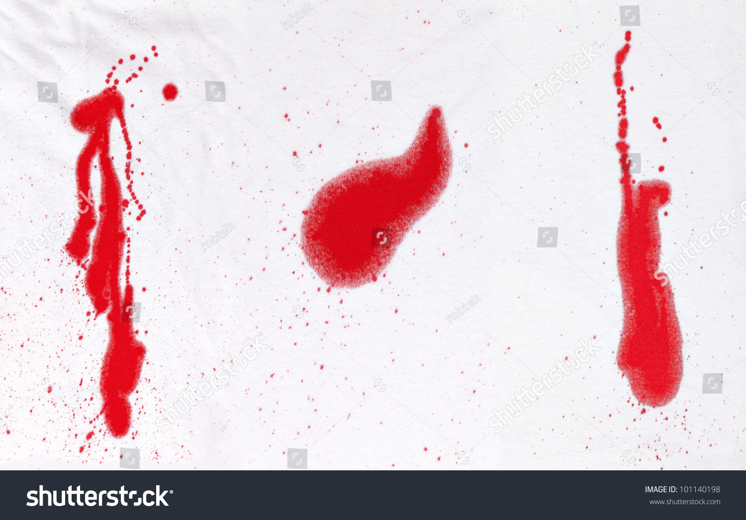 Composite 3 Redblood Stains Spatter On Stock Photo 101140198 - Shutterstock