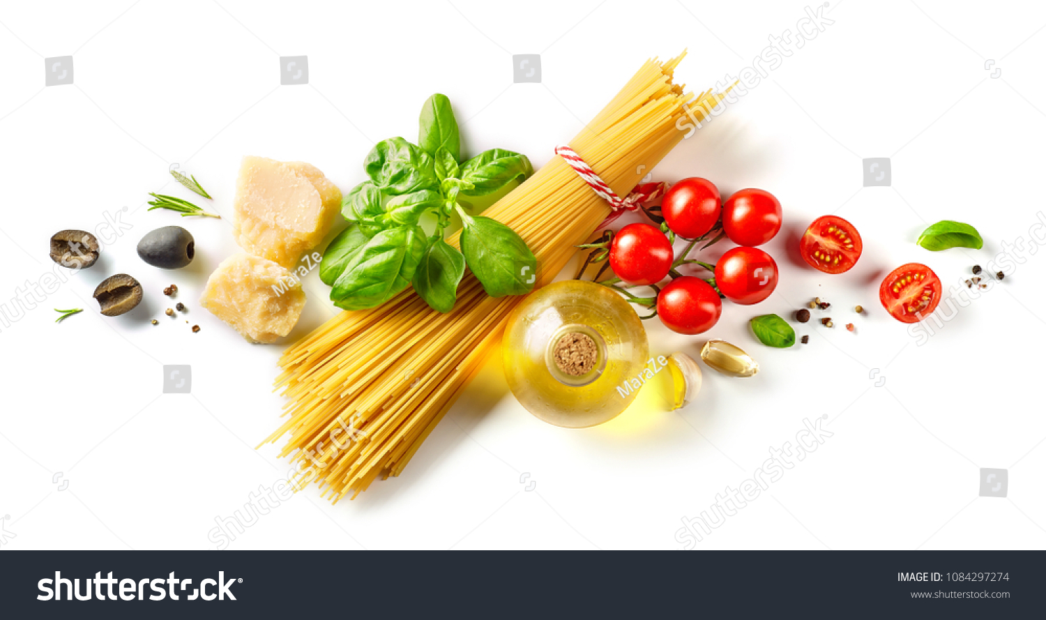 Composition Healthy Food Ingredients Isolated On Stock Photo (Edit Now ...