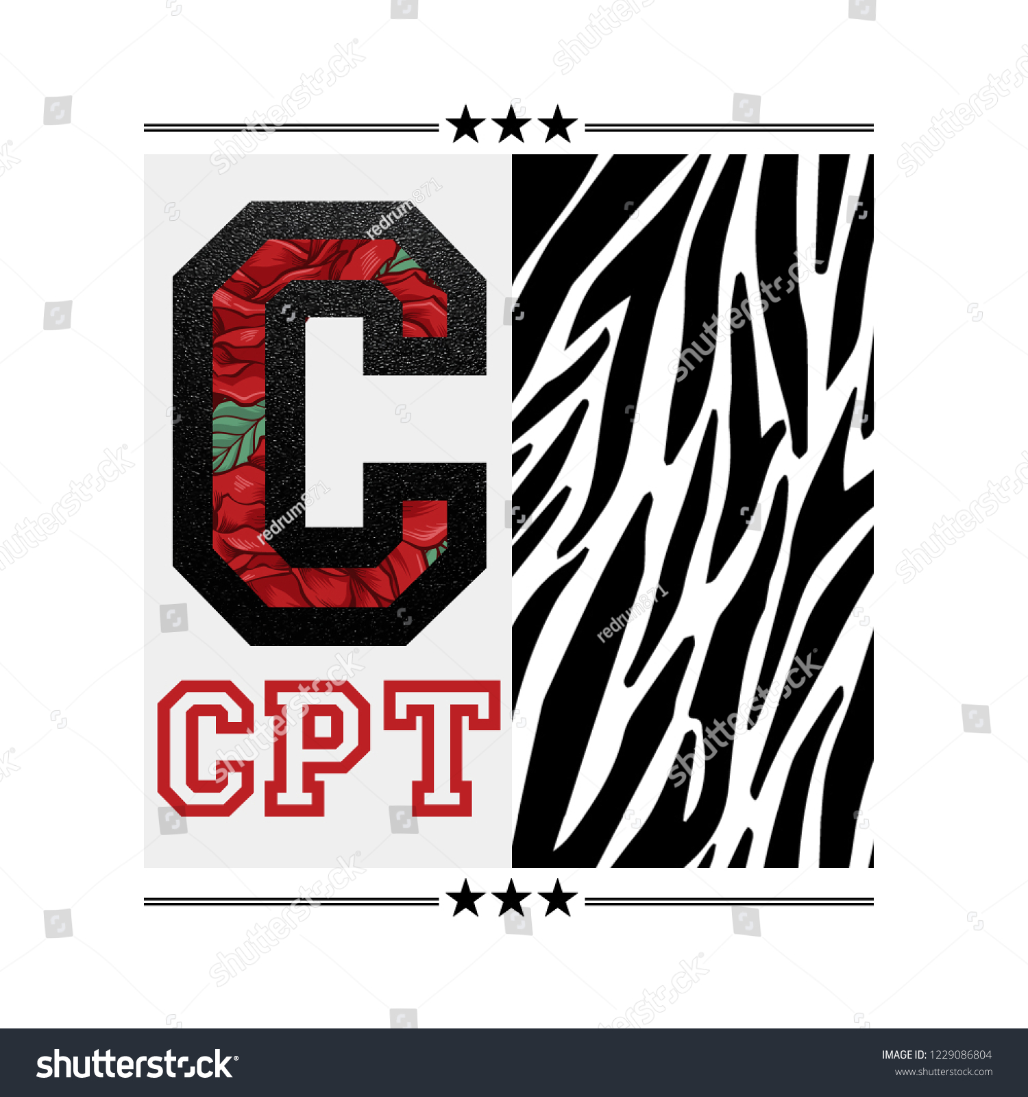 Compton Los Angeles California Tshirt Design Stock Illustration