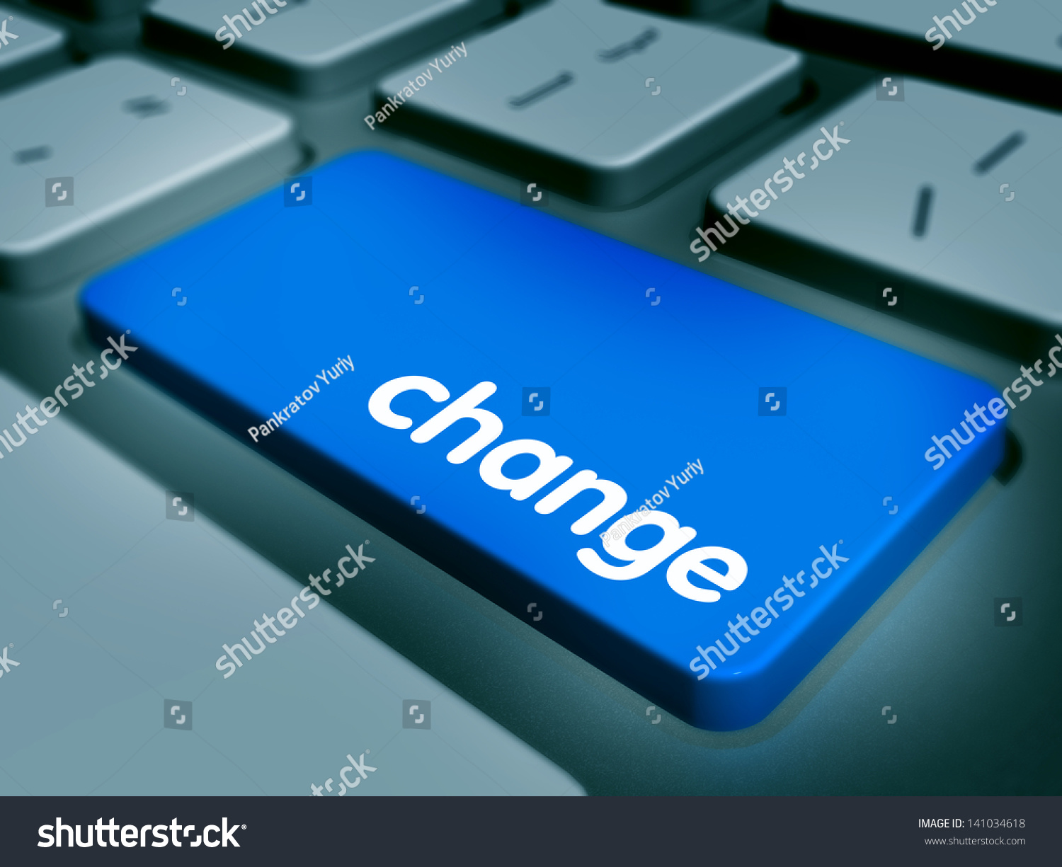 Computer Keyboard Keys Labeled Change Stock Illustration 141034618 ...