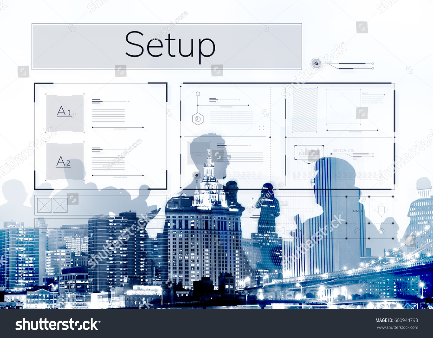 Computer System Data Center Content Template Stock Photo (Edit Now ...