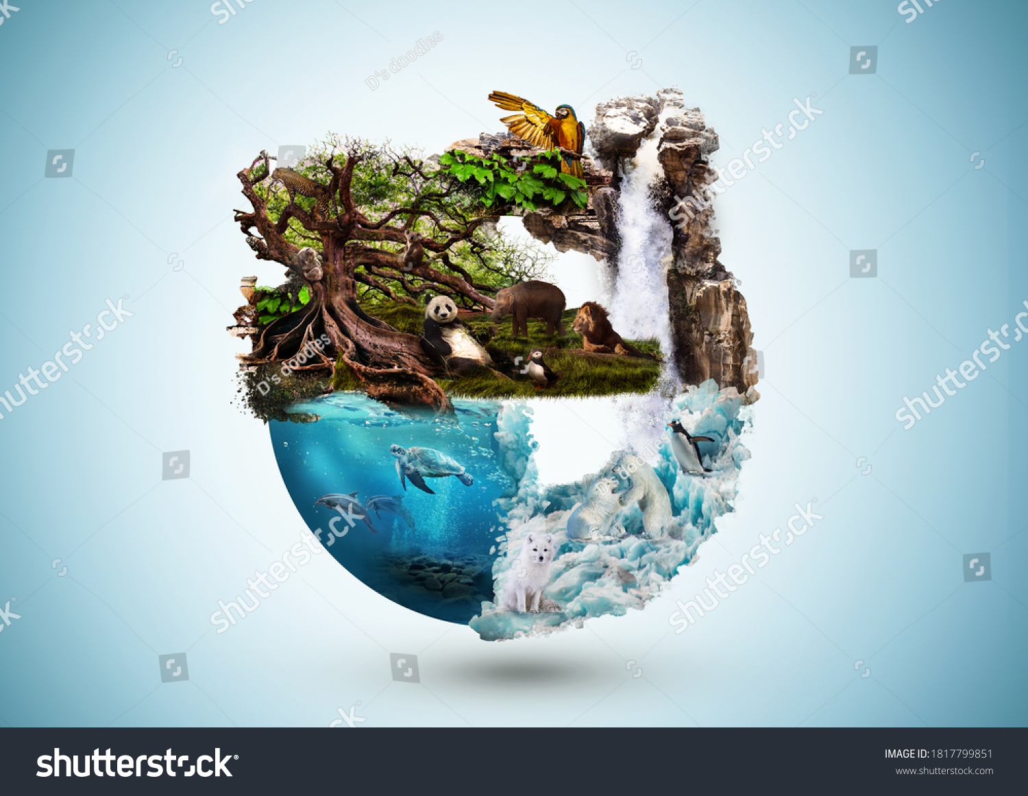 Concept Art Earth Animal Life Different Stock Photo (Edit Now)