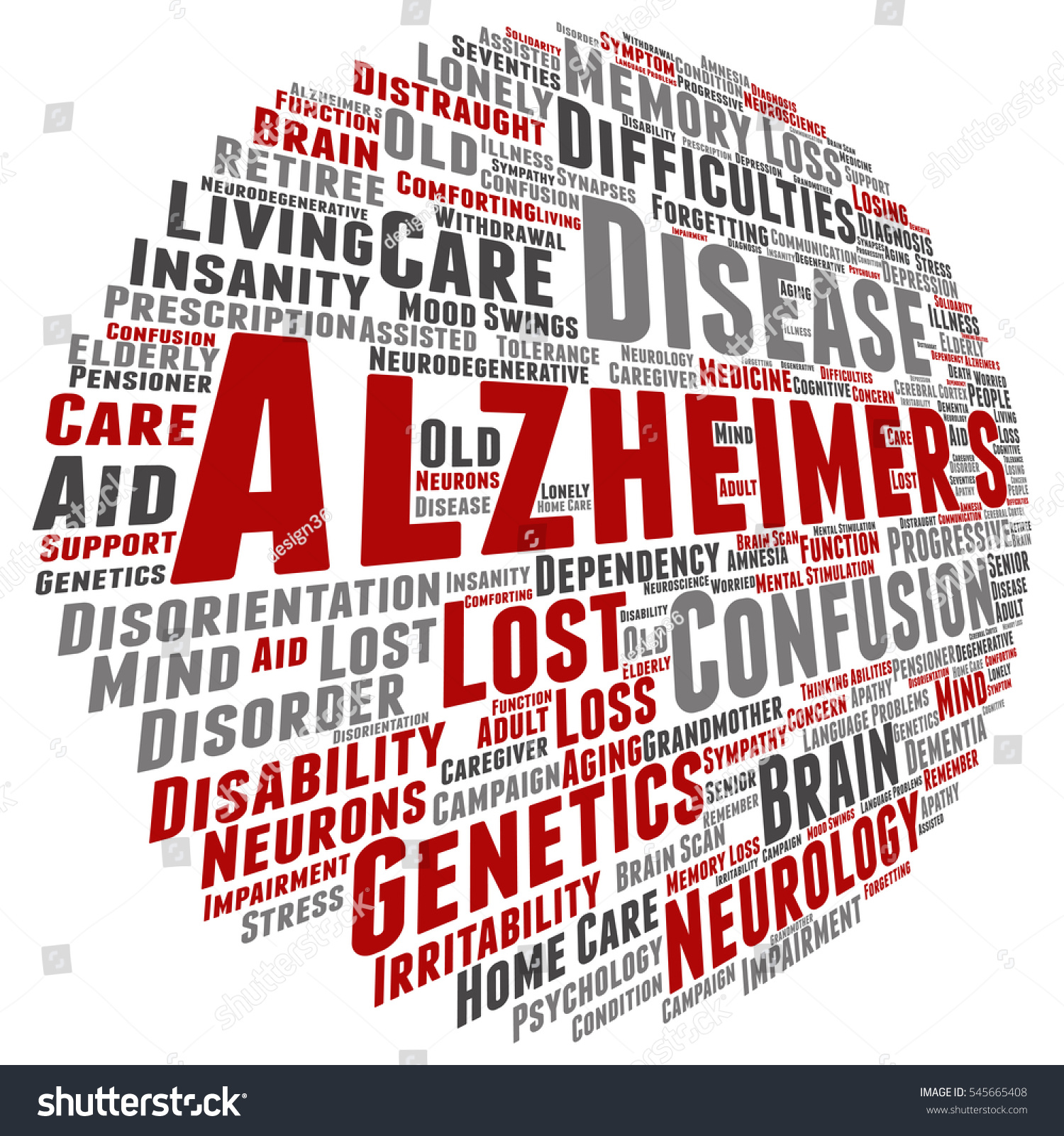 Concept Conceptual Alzheimers Disease Symptoms Abstract Stock ...