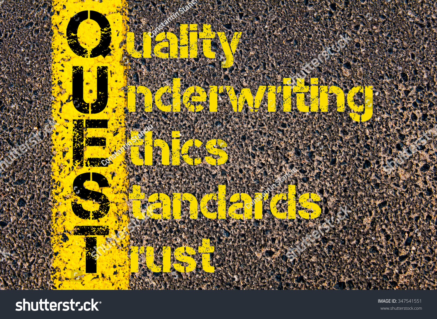 Download Concept Image Accounting Business Acronym Quest Stock Photo 347541551 - Shutterstock