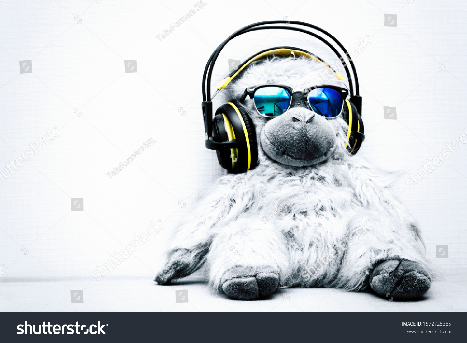 Concept Dance Monkey Listening Music On Stock Photo Edit Now