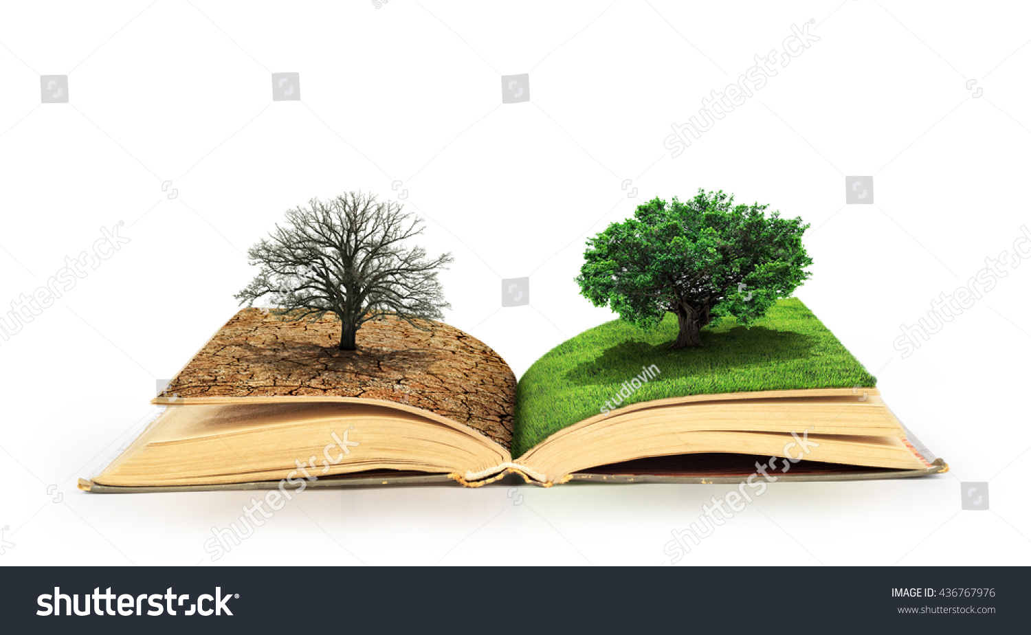 Concept Changes Open Book One Side Stock Photo 436767976 | Shutterstock